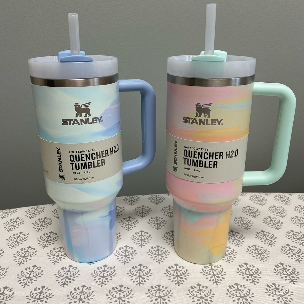 Cold and Warm Serene Brushstrokes Stanley Tumblers Bundle